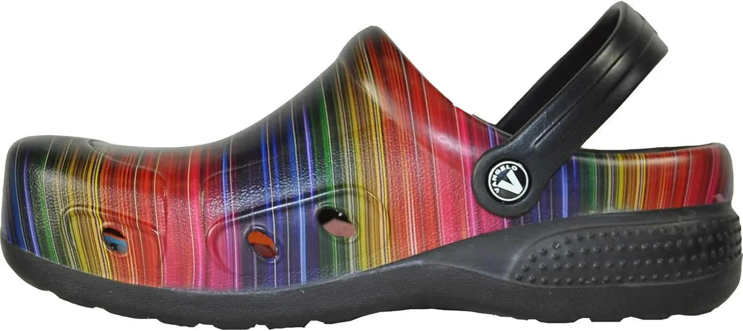 VANGELO Professional Slip Resistant Clog Waterproof Men Work Nurse Shoe Chef Shoe Ritz Black Lime White Multicolor