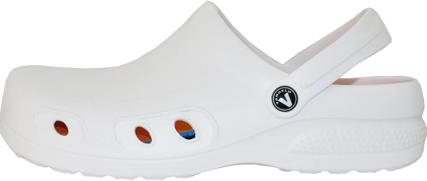 VANGELO Professional Slip Resistant Clog Waterproof Women Work Shoe Nurse Shoe Chef Shoe Ritz Black Lime White Multicolor