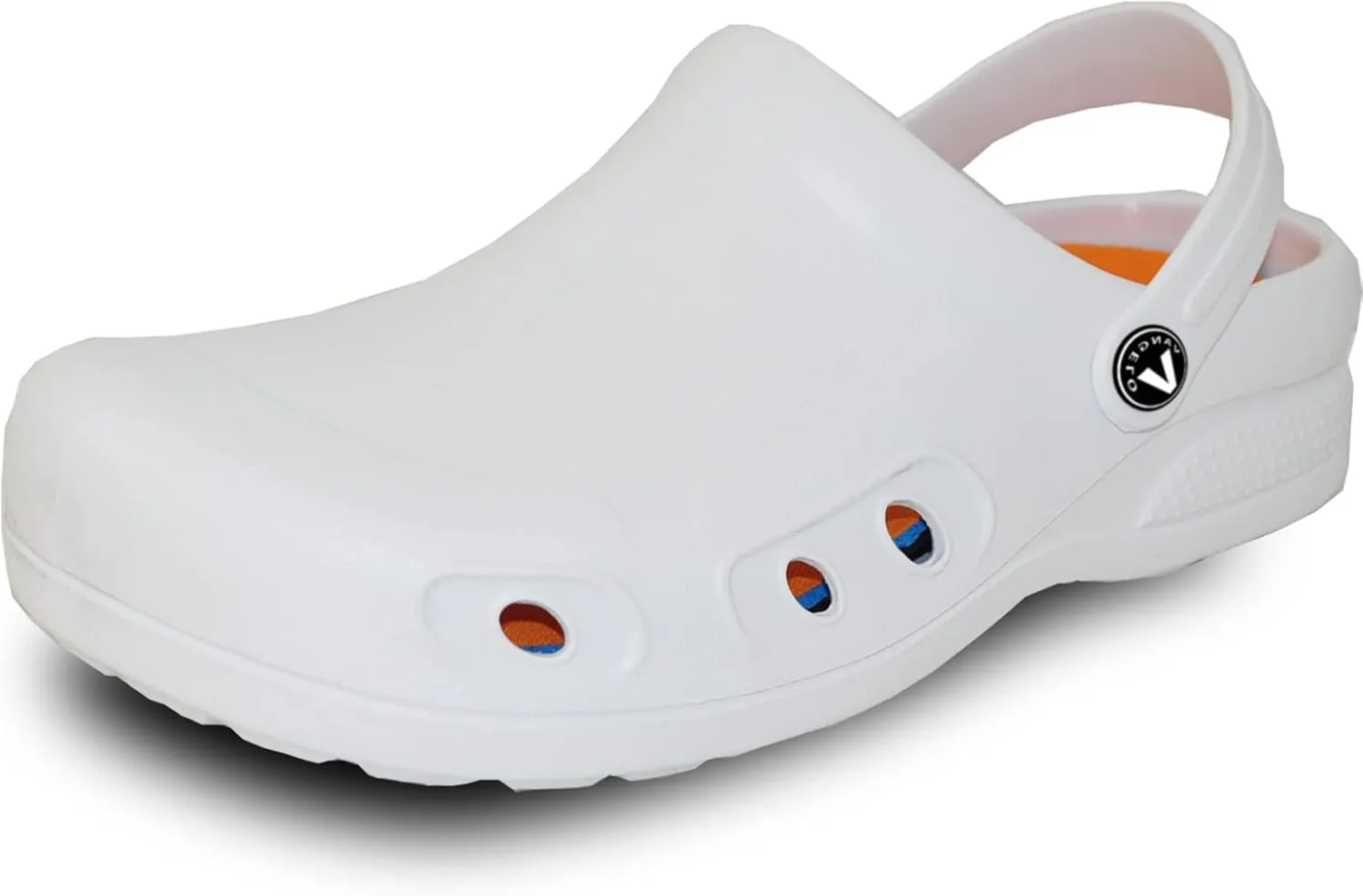 VANGELO Professional Slip Resistant Clog Waterproof Women Work Shoe Nurse Shoe Chef Shoe Ritz Black Lime White Multicolor