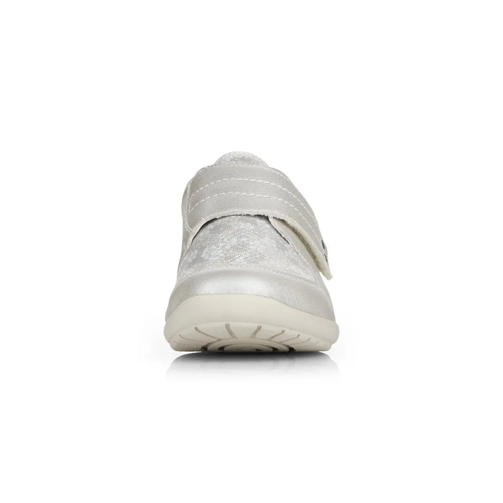 VELCRO COMFORT SHOE - SILVER