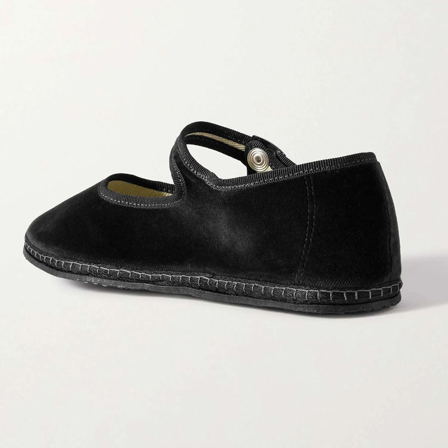 Velvet Ballet Flats for Women Cute Suede Round Toe Slip On Mary Jane Flats Casual Comfortable Ballerina Shoes