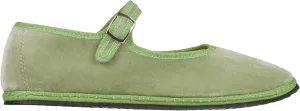 Velvet Ballet Flats for Women Cute Suede Round Toe Slip On Mary Jane Flats Casual Comfortable Ballerina Shoes