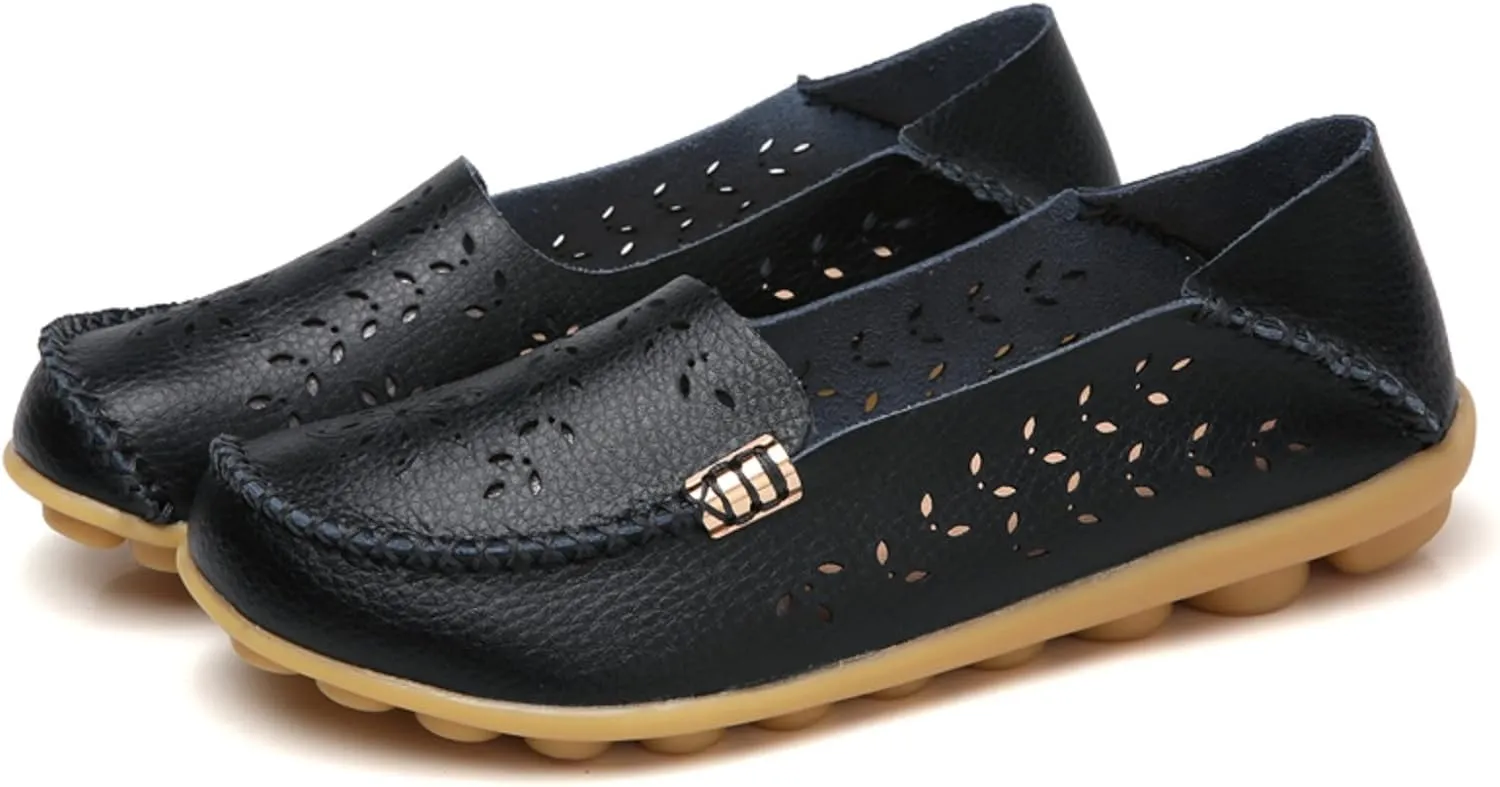 VenusCelia Women's Comfort Walking Boat Shoe