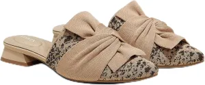 VIVAIA Yaffa Pro Mules for Women Slip On Pointed-Toe Knot Mules Women's Casual Slip on Washable Comfortable Shoes Pointed-Toe Style