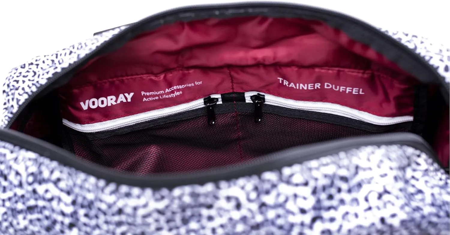 Vooray 25L Trainer Duffel Bag – Lightweight Travel Bag, Sports Gym Bag for Women and Men with Shoe Pocket, Weekender Bag for Overnight, Football, Traveling - Hospital Bag, Workout Bag