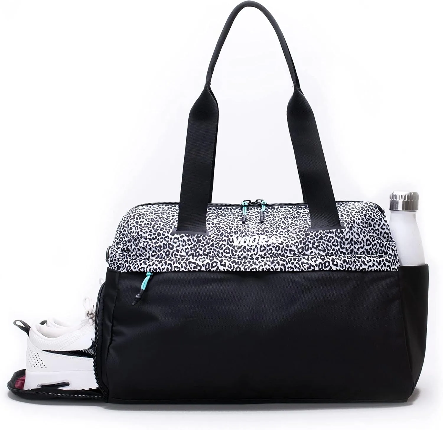 Vooray 25L Trainer Duffel Bag – Lightweight Travel Bag, Sports Gym Bag for Women and Men with Shoe Pocket, Weekender Bag for Overnight, Football, Traveling - Hospital Bag, Workout Bag