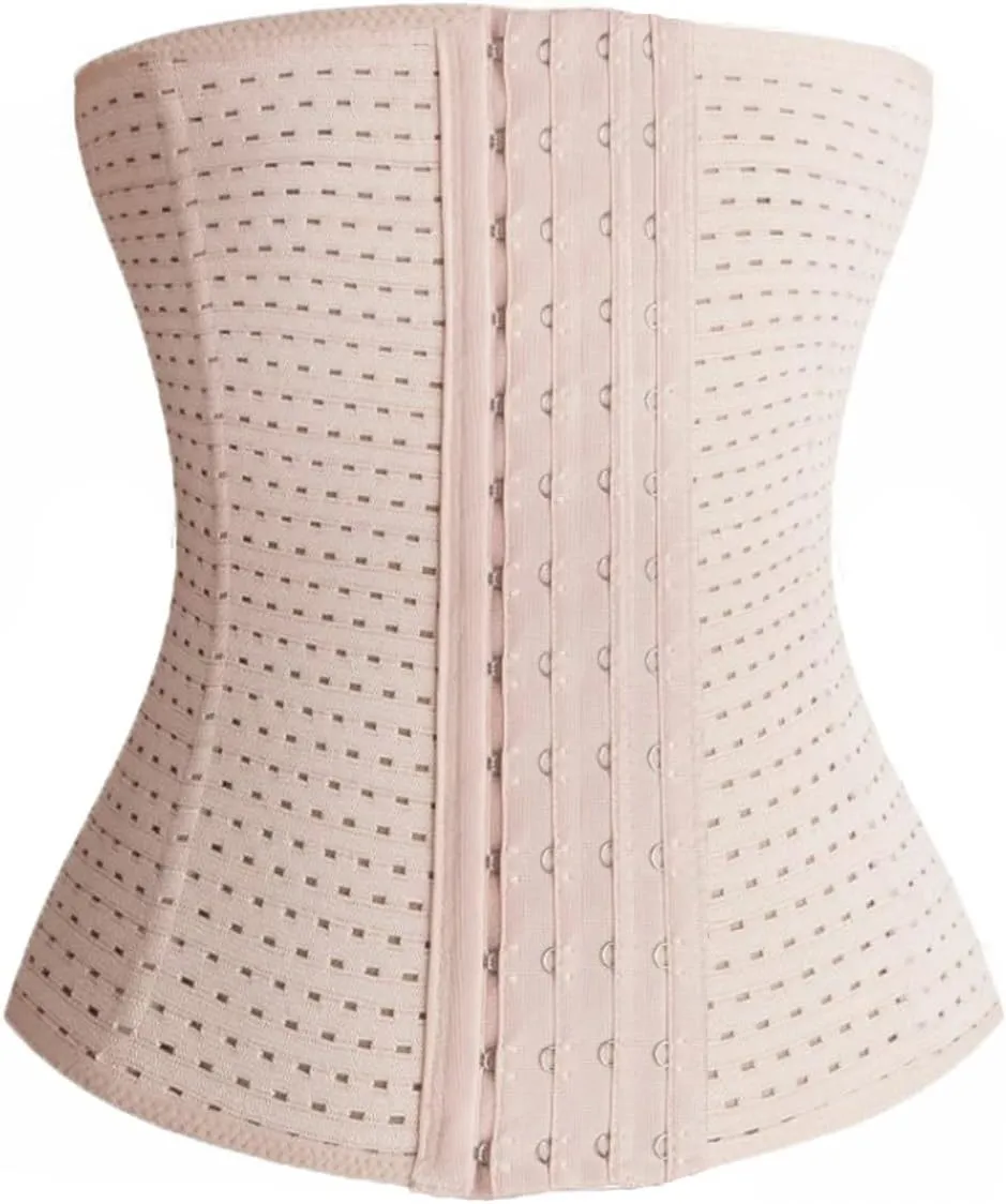 Waist Trainer Cincher Body Shaper Sport Workout For Hourglass 6 Pcs Steel Bone Higher Compression