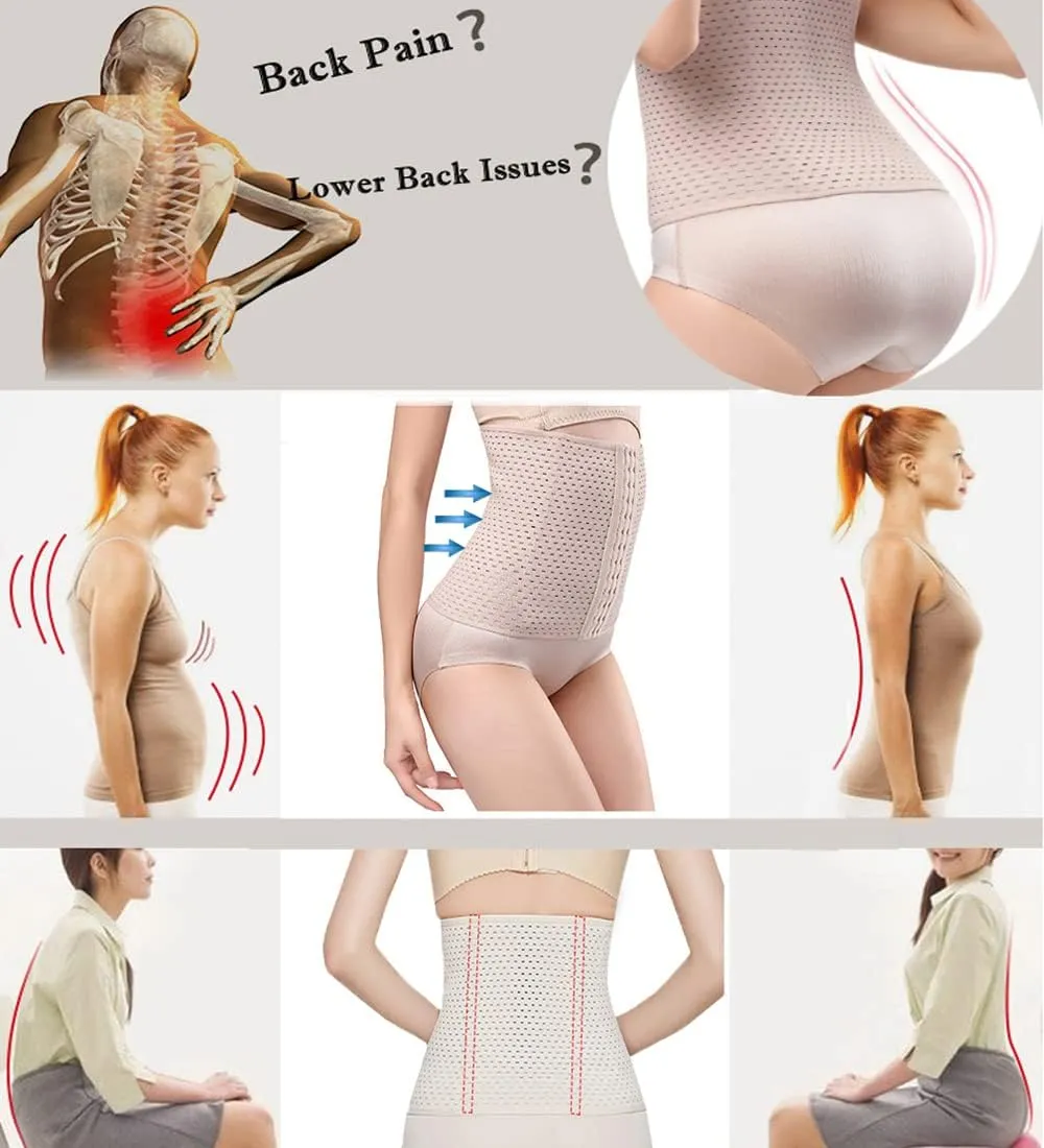 Waist Trainer Cincher Body Shaper Sport Workout For Hourglass 6 Pcs Steel Bone Higher Compression