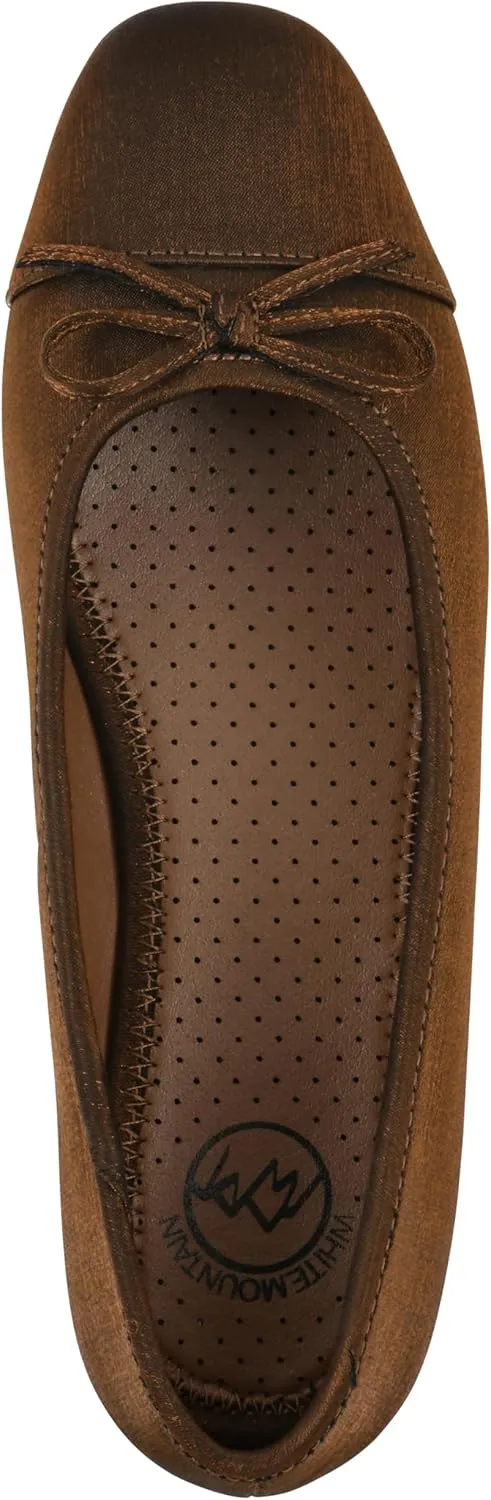 WHITE MOUNTAIN Women's Bocci Dressy Cap Toe Ballet Flat