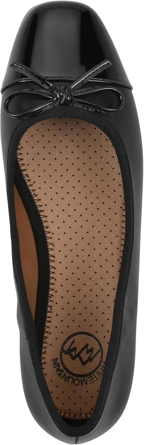 WHITE MOUNTAIN Women's Bocci Dressy Cap Toe Ballet Flat