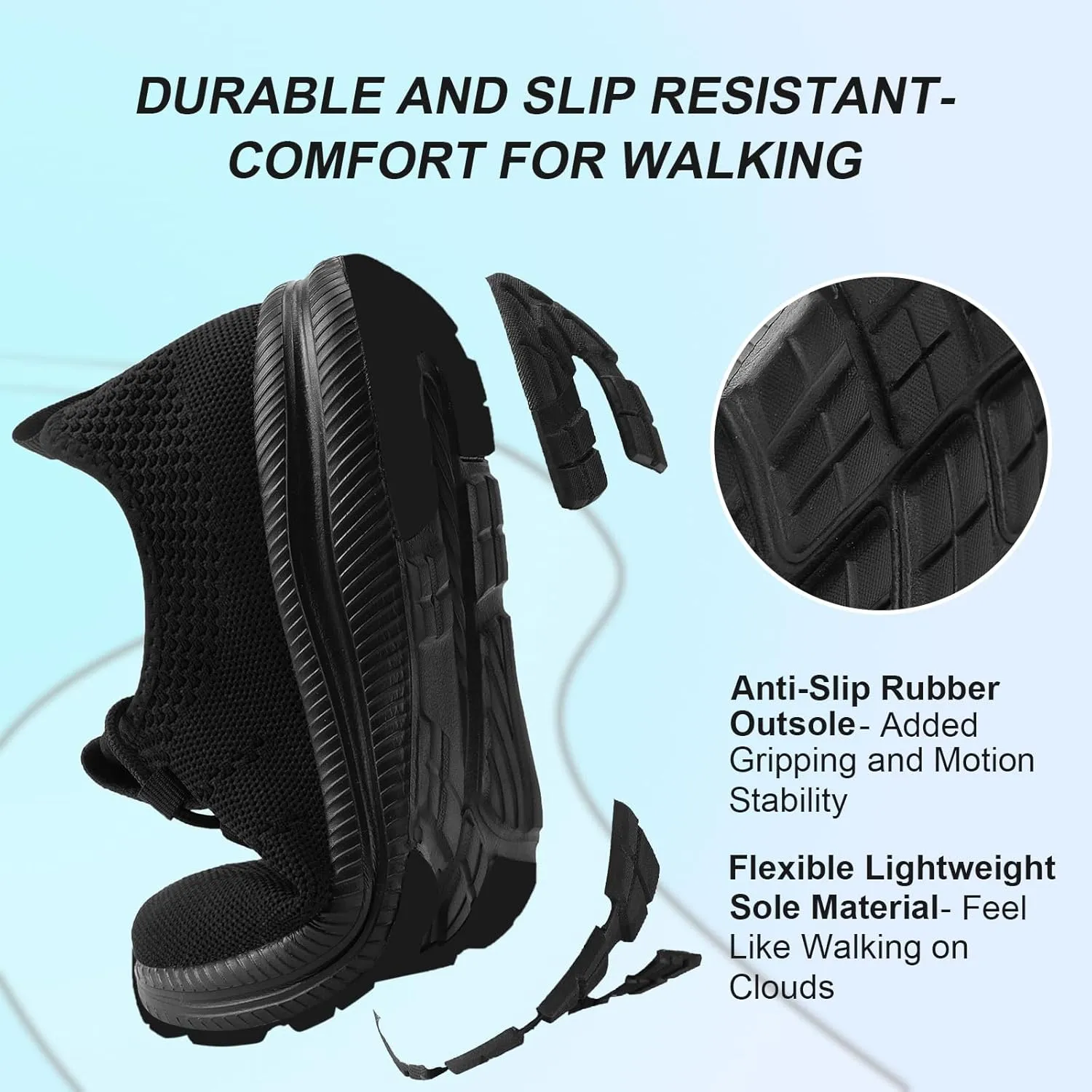 Wide Toe Box Shoes Women Non-Slip Wide Width Sneakers Ultra Light Extra Wide Road Running Shoes for Women Breathable Tennis Walking Gym Workout Trainer 5.5-11.5