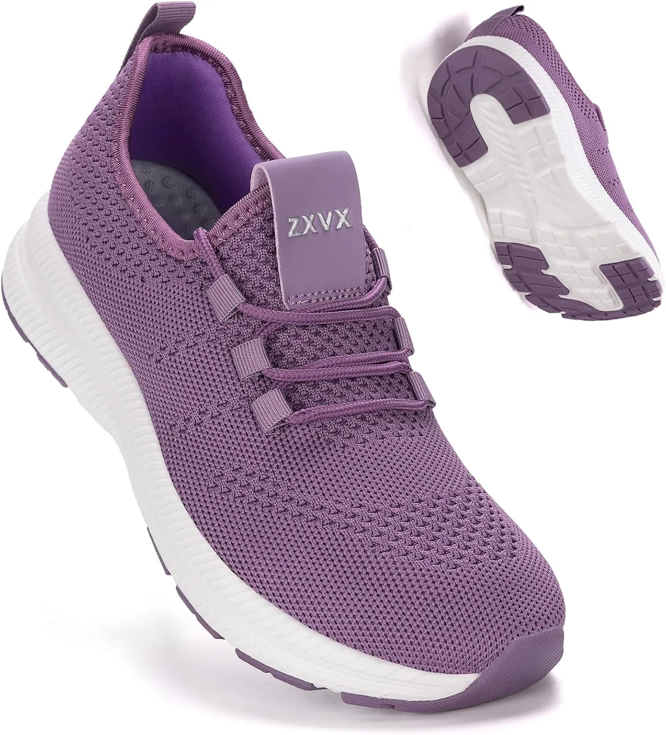 Wide Toe Box Shoes Women Non-Slip Wide Width Sneakers Ultra Light Extra Wide Road Running Shoes for Women Breathable Tennis Walking Gym Workout Trainer 6-12