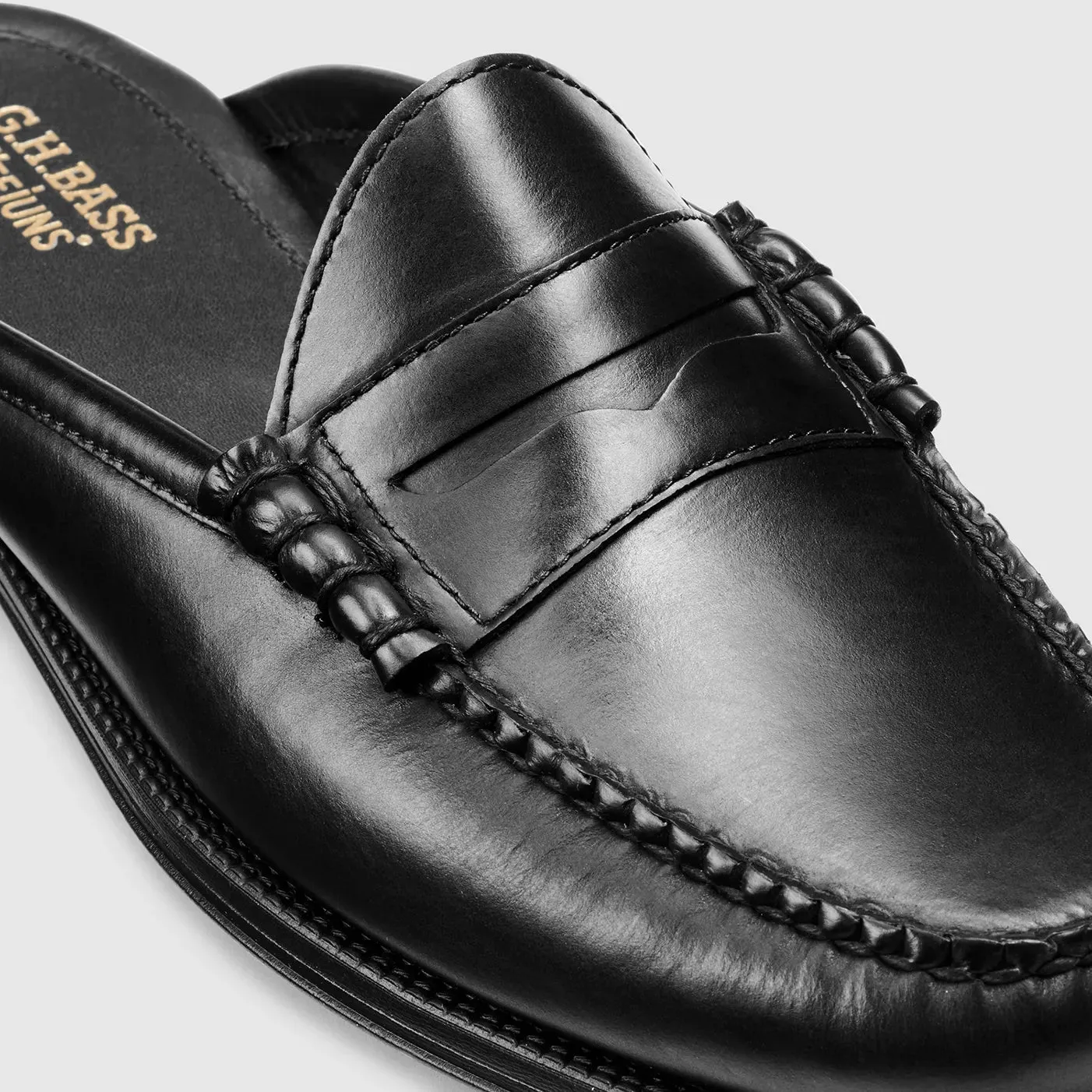 Winston Mule Easy Weejuns in Black