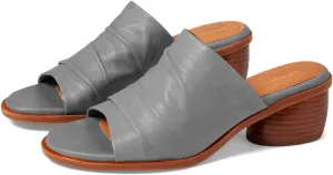 Women Chunky Block Heel Mules Open Toe Slip On Mule Sandals Stacked Heels Mule Shoes Pleated Matte 2 inch Mule Heels Slide Shoes Casual Walking Outdoor Heeled Mules Retro 4-11 M US
