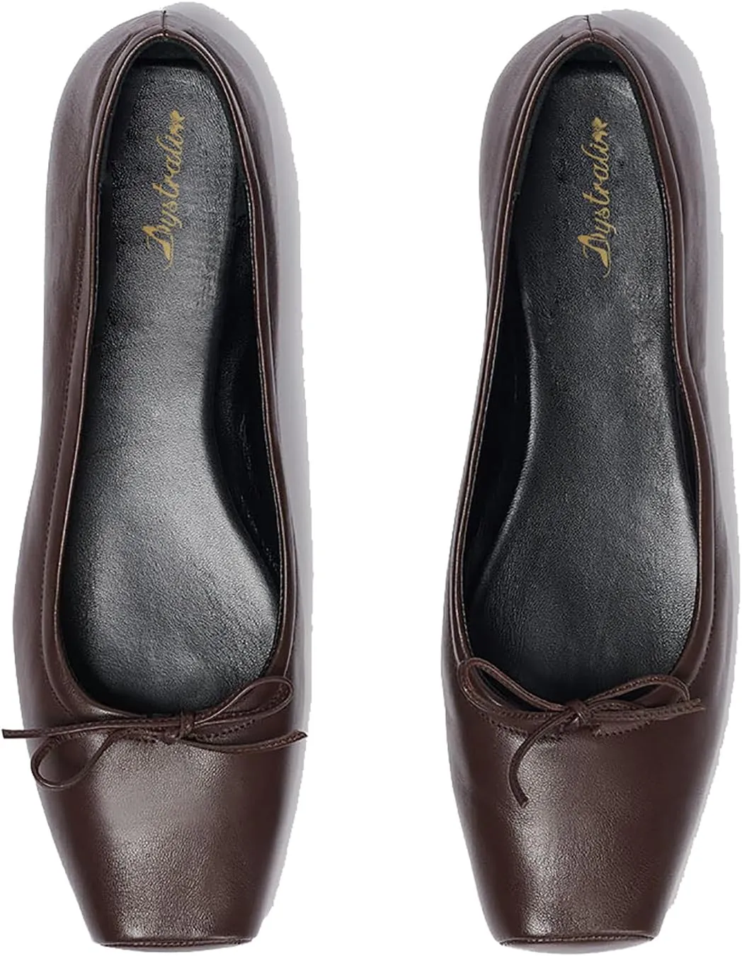 Women Square Toe Ballet Flats Bow Slip On Ballet Dress Shoes Satin Comfy Closed Square Toe Flat Shoes Wedding Bridal Walking Office Ladies Flats Drive Casual Ballet Shoes 4-11 M US