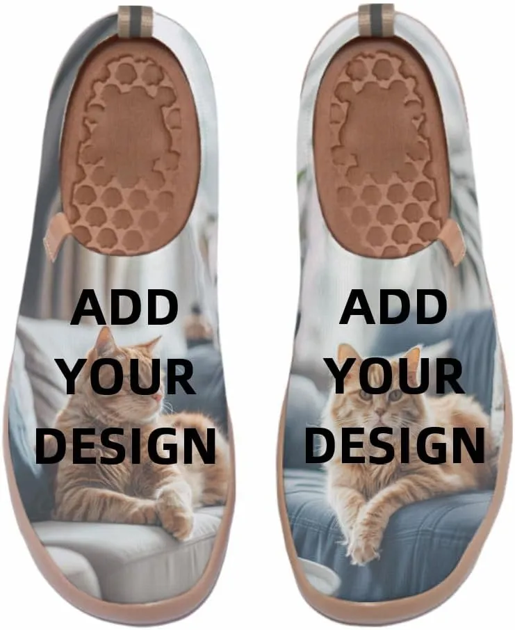 Women's Art Painted Casual Loafers Knitted Travel Slip On Shoes Lightweight Comfort Walking Sneakers