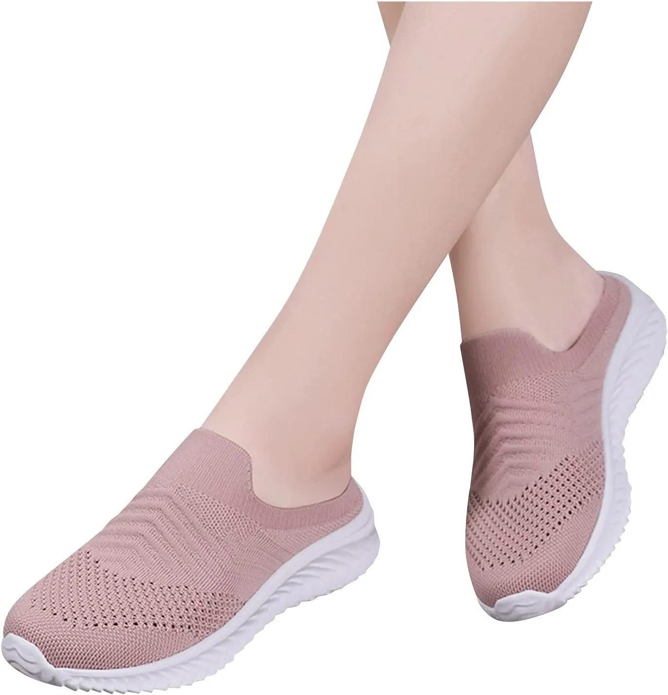 Women's Backless Slip on Mesh Sneakers Shoes Mens Casual Shoes Dressy Black Casual Shoes Waterproof Sneakers White Tennis Shoe Cross Trainer Shoe