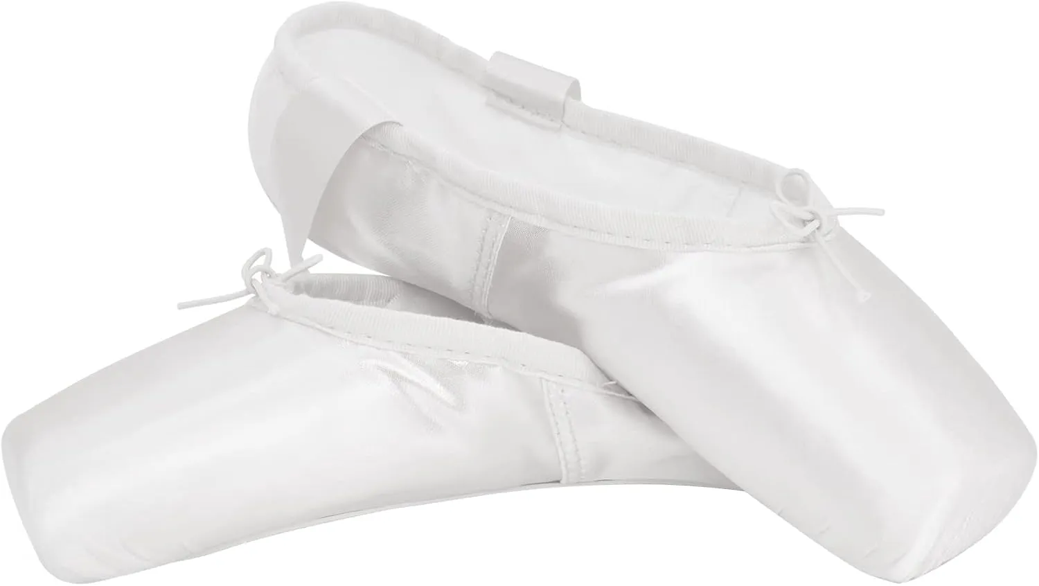 Women's Ballerina Shoes Professional Ballet Dance Satin Pointe Shoes for Girls with Bag and Toe Pads