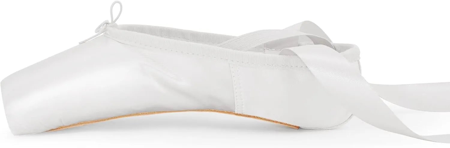 Women's Ballerina Shoes Professional Ballet Dance Satin Pointe Shoes for Girls with Bag and Toe Pads