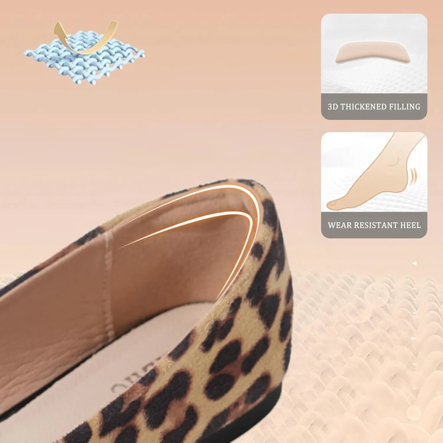 Women's Ballet Flat Shoes - Cute Rhinestones Work Flats Slip on Casual Flats for Women Comfort