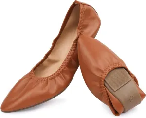 Women's Ballet Flat Slip On Flats - Classic Casual Dress Shoes, Foldable Portable Travel Ballet Walking Shoes