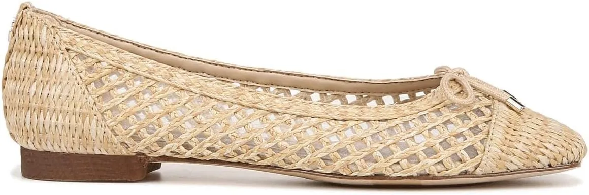 Women's Ballet Flats Fashionable Bow Weavy Squared Toe Casual Comfortable Breathable Mary Jane Flats Shoes