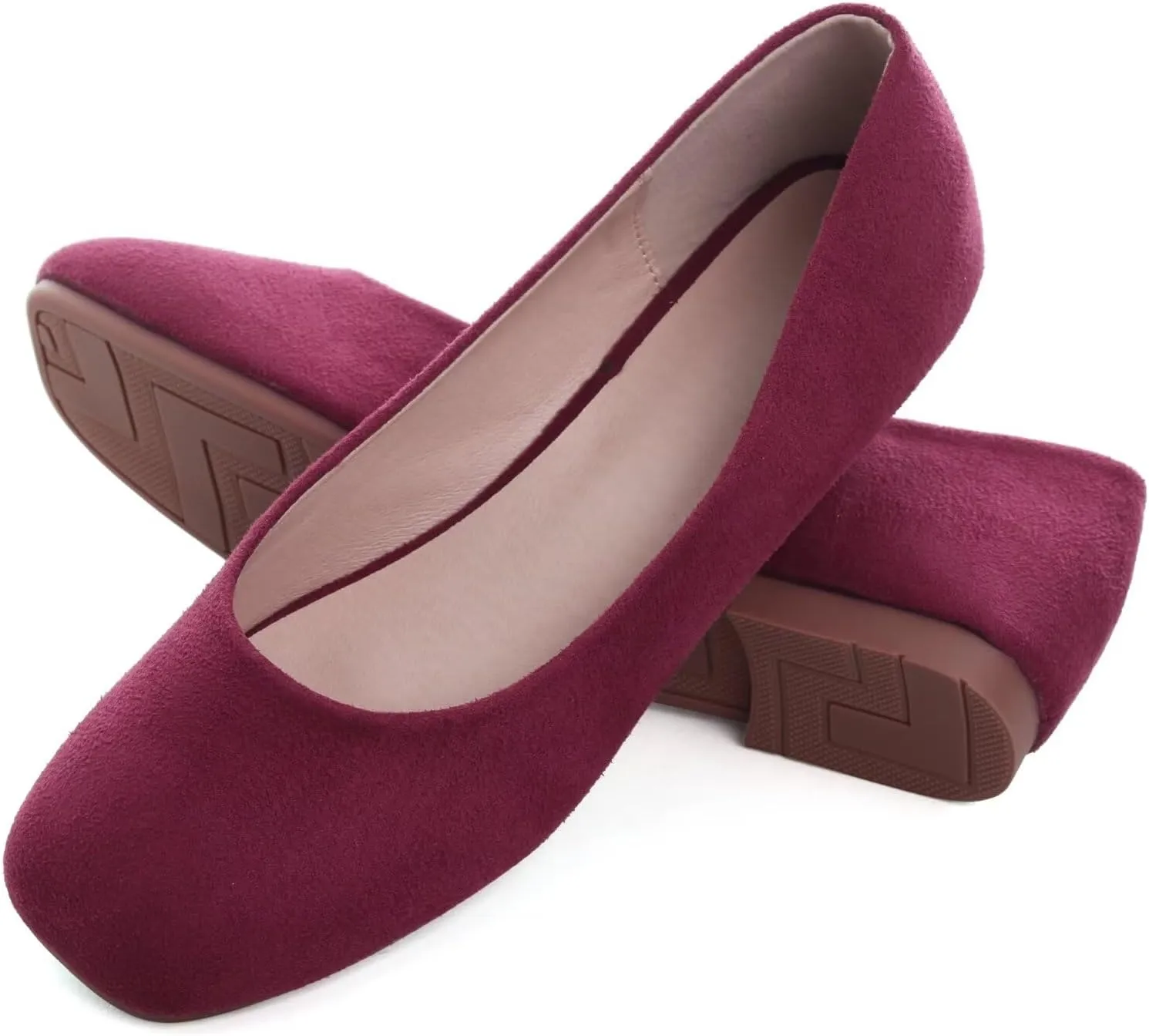 Women's Ballet Flats Plaid Christmas Red Dress Shoes for Women Party Dressy Casual Flats Comfortable Slip-on Sqaure Toe Walking Loafers