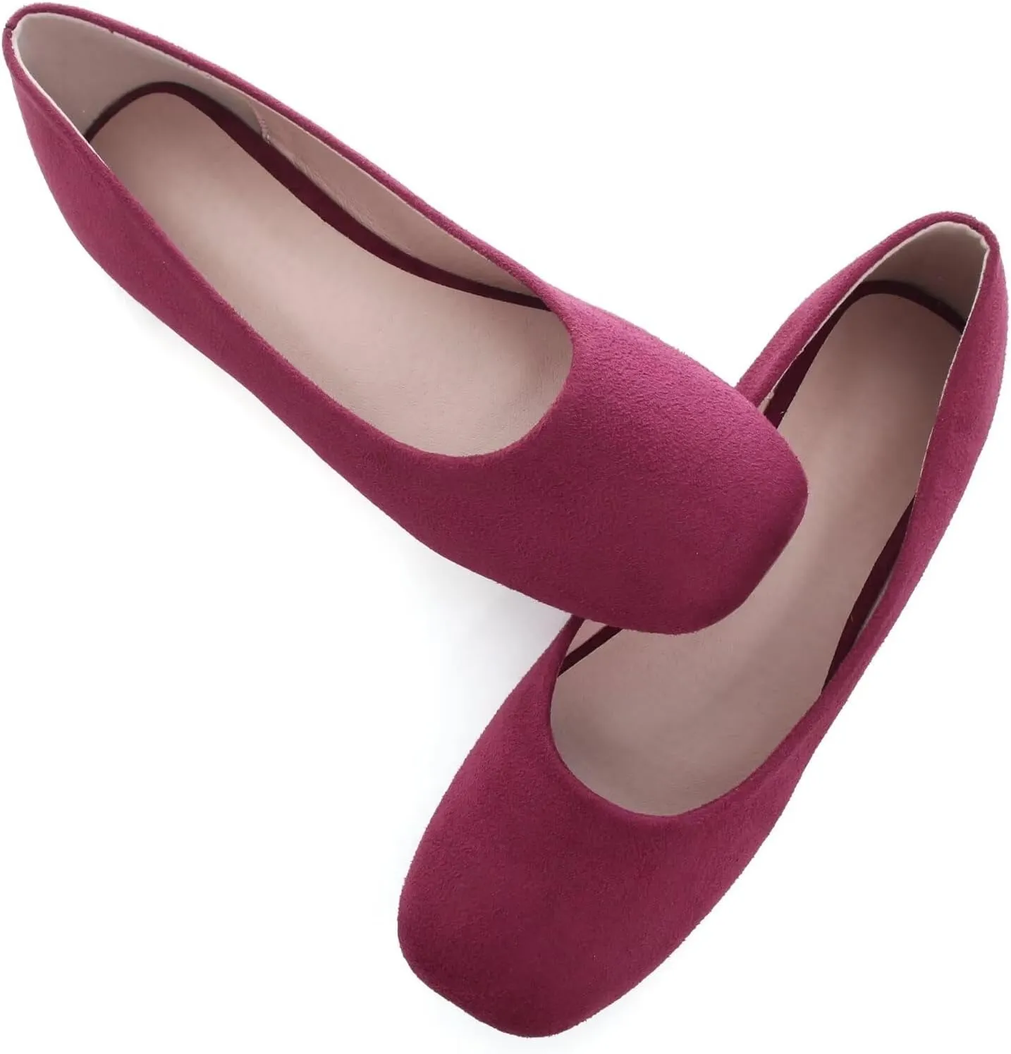 Women's Ballet Flats Plaid Christmas Red Dress Shoes for Women Party Dressy Casual Flats Comfortable Slip-on Sqaure Toe Walking Loafers
