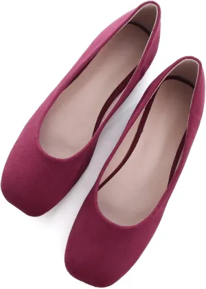 Women's Ballet Flats Plaid Christmas Red Dress Shoes for Women Party Dressy Casual Flats Comfortable Slip-on Sqaure Toe Walking Loafers