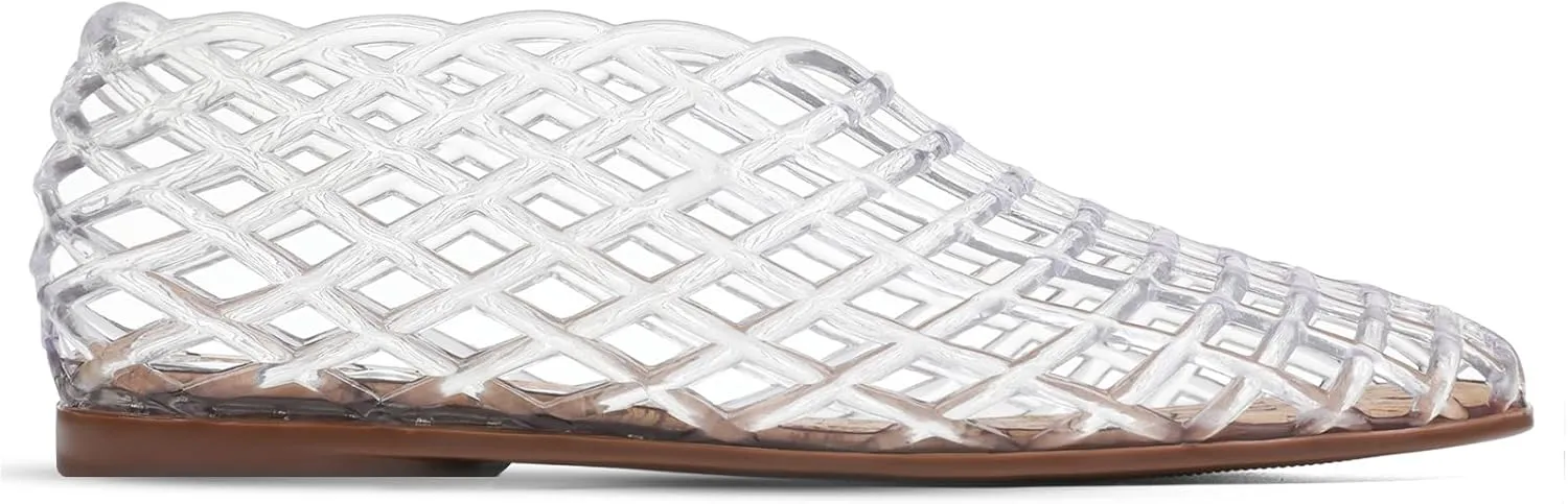 Women's Blue Mesh Flat Sandals, Modern Casual, 6 to 11 US, Water Repellent, Lightweight, Slip On, Solid, Unlined, Slingback, Ethylene-vinyl acetate Insole, Rubber Sole, Casual, Beach