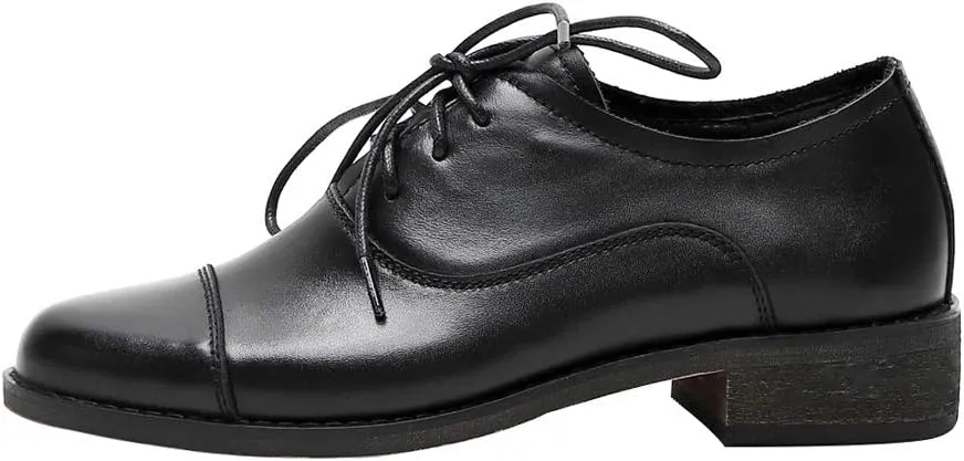 Women's Brogue Lace-up Leather Oxford