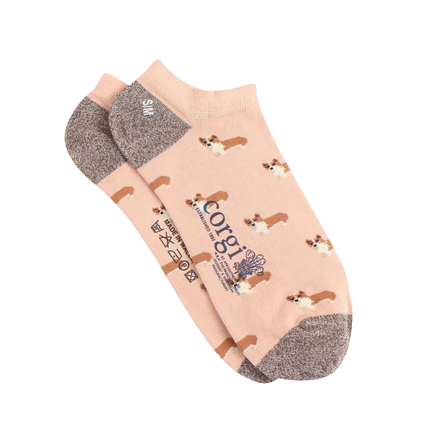 Women's Corgi Dog Cotton Trainer Socks