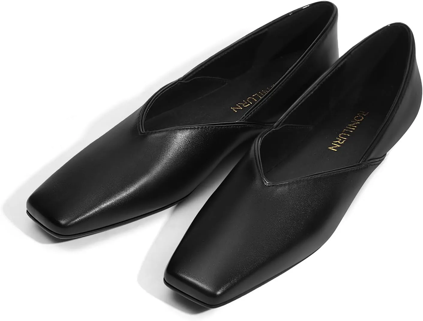 Women's Flats Comfortable Square Toe Ballet Flats Slip On Casual Dress Shoes Flats for Women
