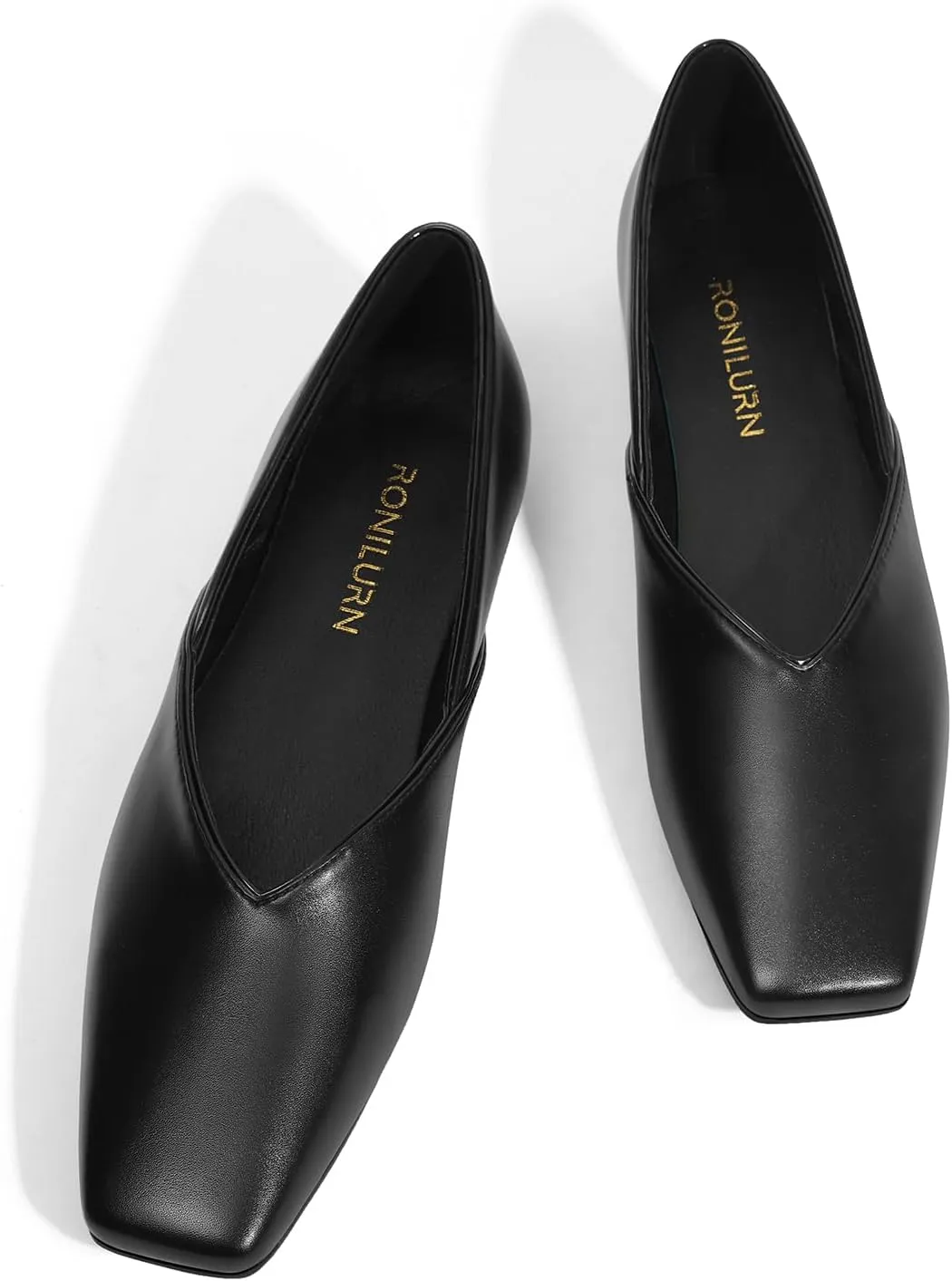 Women's Flats Comfortable Square Toe Ballet Flats Slip On Casual Dress Shoes Flats for Women