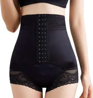 Women's High Waist Trainer Firm Compression Tummy Control Waist Trimmer Butt Lifter Shapewear Shorts Built-in Panties