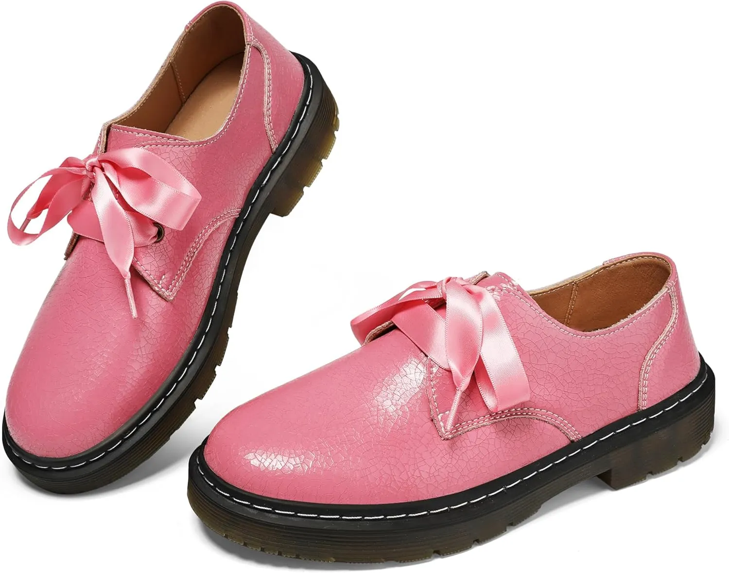 Women's Lace-up Loafers Slip-on Comfortable & Light-Weight Office Dress Shoes
