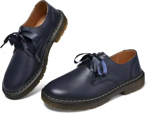Women's Lace-up Loafers Slip-on Comfortable & Light-Weight Office Dress Shoes