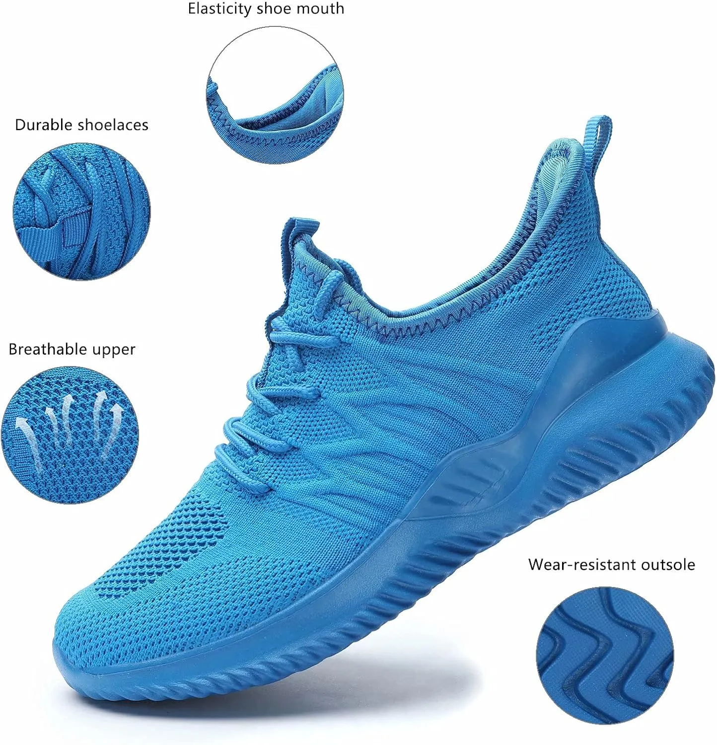 Women's Ladies Tennis Shoes Running Walking Sneakers Work Casual Comfor Lightweight Non-Slip Gym Trainers