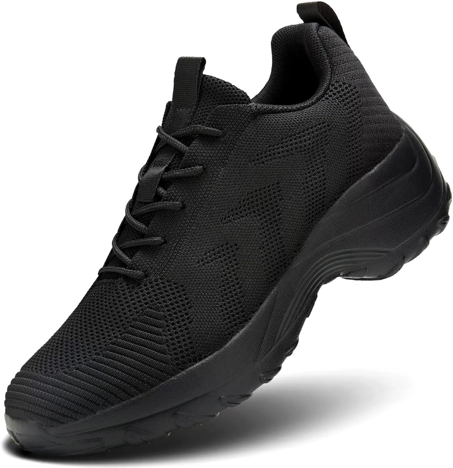 Womens Ladies Walking Shoes Arch Support Non Slip Work Lace up Sneakers Breathable Lightweight Comfort Wedge Platform Loafers