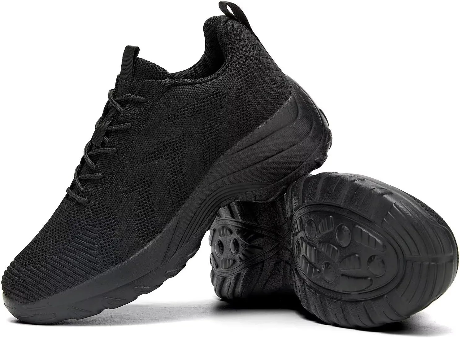 Womens Ladies Walking Shoes Arch Support Non Slip Work Lace up Sneakers Breathable Lightweight Comfort Wedge Platform Loafers