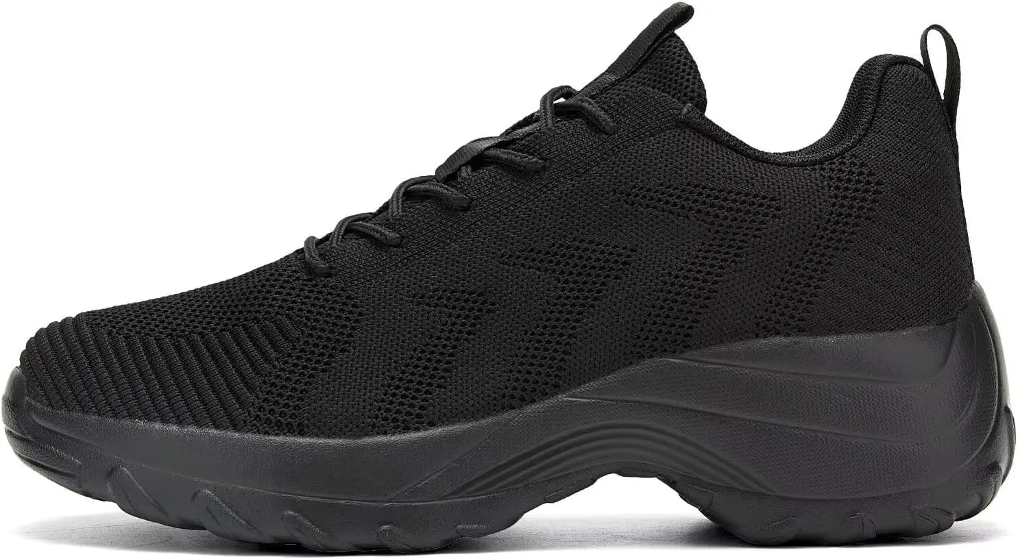 Womens Ladies Walking Shoes Arch Support Non Slip Work Lace up Sneakers Breathable Lightweight Comfort Wedge Platform Loafers