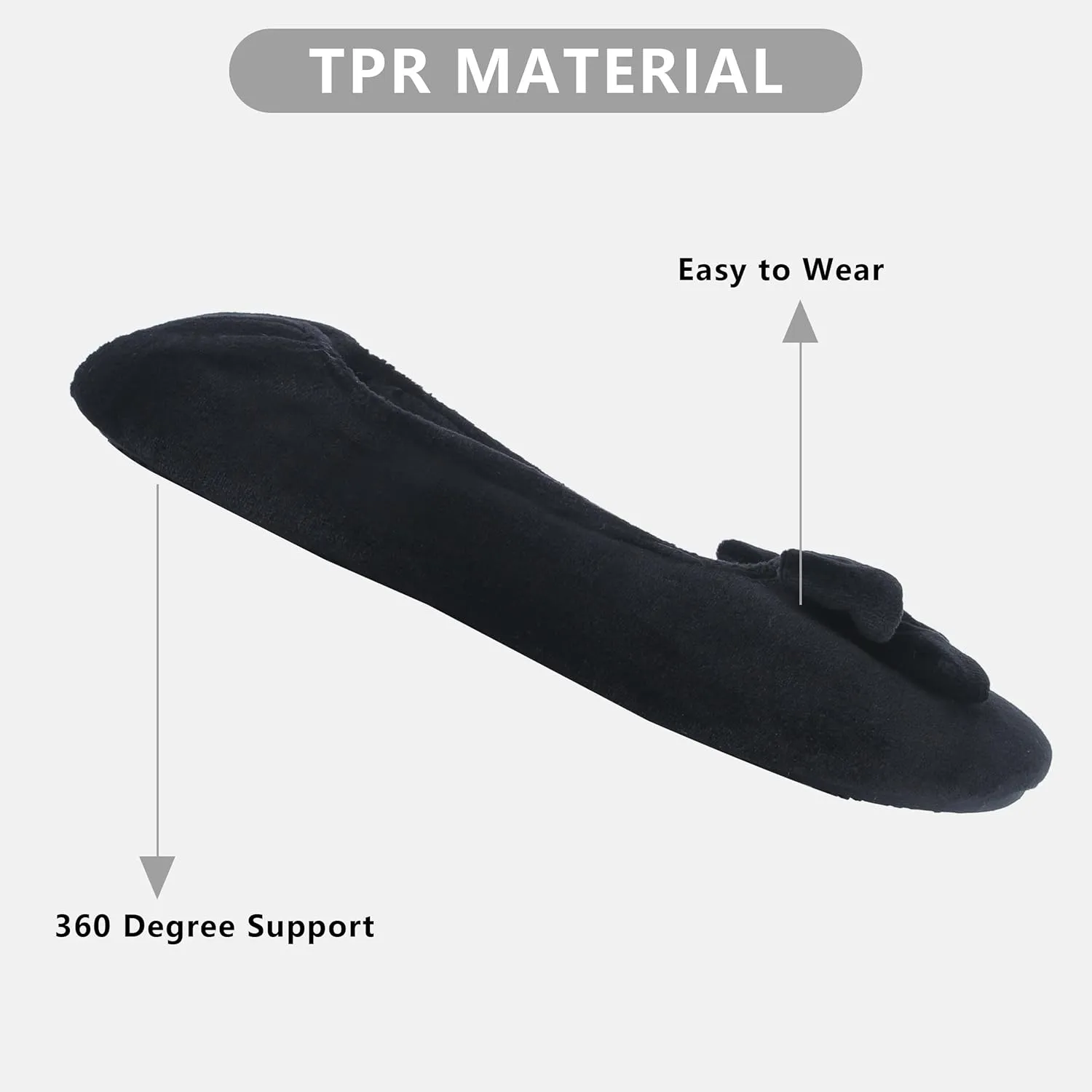 Women's Lightweight Ballet Flats with Moisture-Wicking Polyester Lining and Non-Slip Suede Sole for Indoor Dancing Comfort