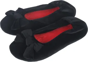 Women's Lightweight Ballet Flats with Moisture-Wicking Polyester Lining and Non-Slip Suede Sole for Indoor Dancing Comfort