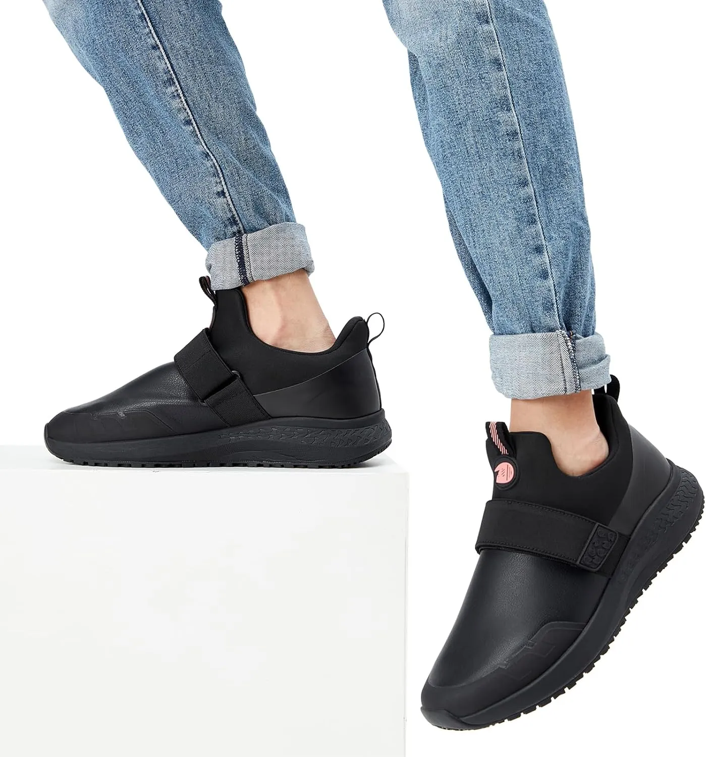 Women's Non Slip Work Shoes Slip Resistant Waterproof Chef Shoe for Women Working in Kitchen Restaurant Food Service Slip-On Design Walking Sneakers Zapatos Trabajo