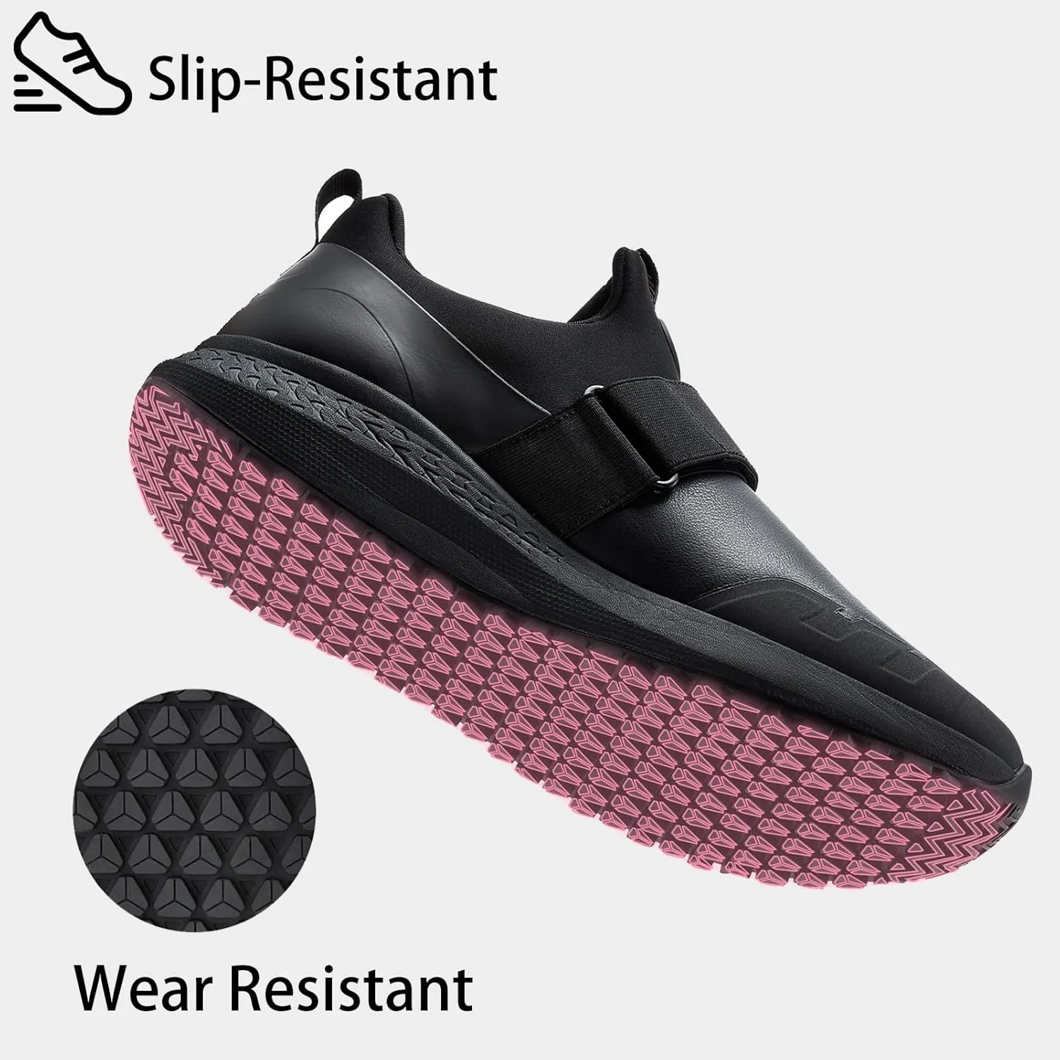 Women's Non Slip Work Shoes Slip Resistant Waterproof Chef Shoe for Women Working in Kitchen Restaurant Food Service Slip-On Design Walking Sneakers Zapatos Trabajo