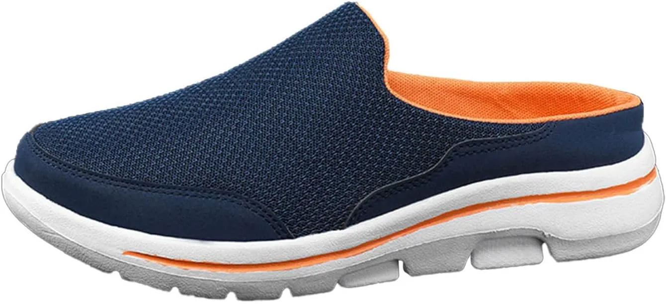 Women's Slip-on Mule Sneakers Lightweight Slip On Shoes Women Lether Men's Shoes Casual Women Shoes Sneakers Red Tennis Shoe Loafers Casual Slip On