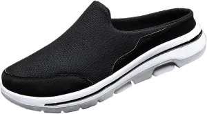 Women's Slip-on Mule Sneakers Lightweight Slip On Shoes Women Lether Men's Shoes Casual Women Shoes Sneakers Red Tennis Shoe Loafers Casual Slip On