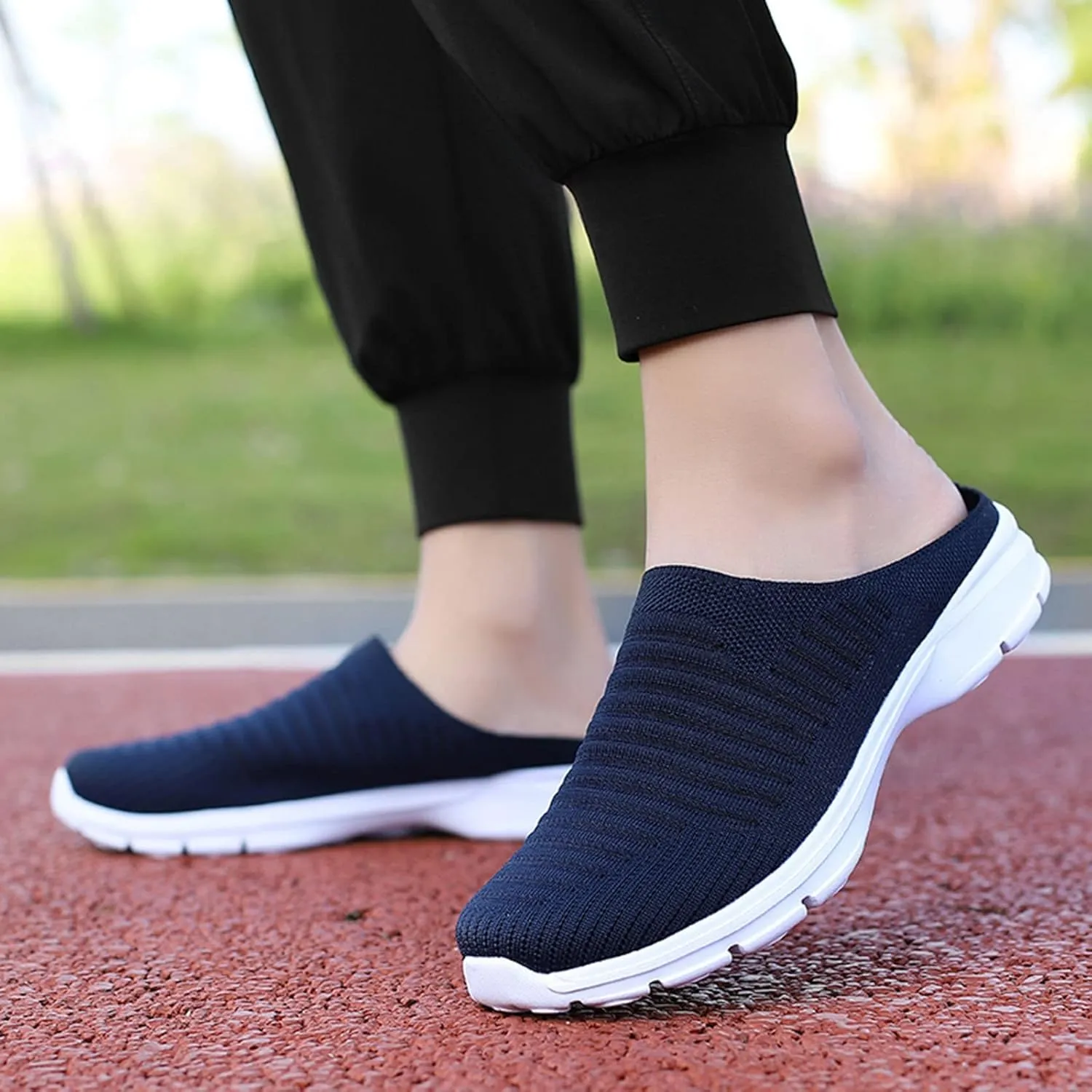 Women's Slip-on Mule Sneakers Lightweight Womens Tennis Shoes Casual Men's Casual Dress Shoes High Top Sneakers White Tennis Shoe Trainers Shoe