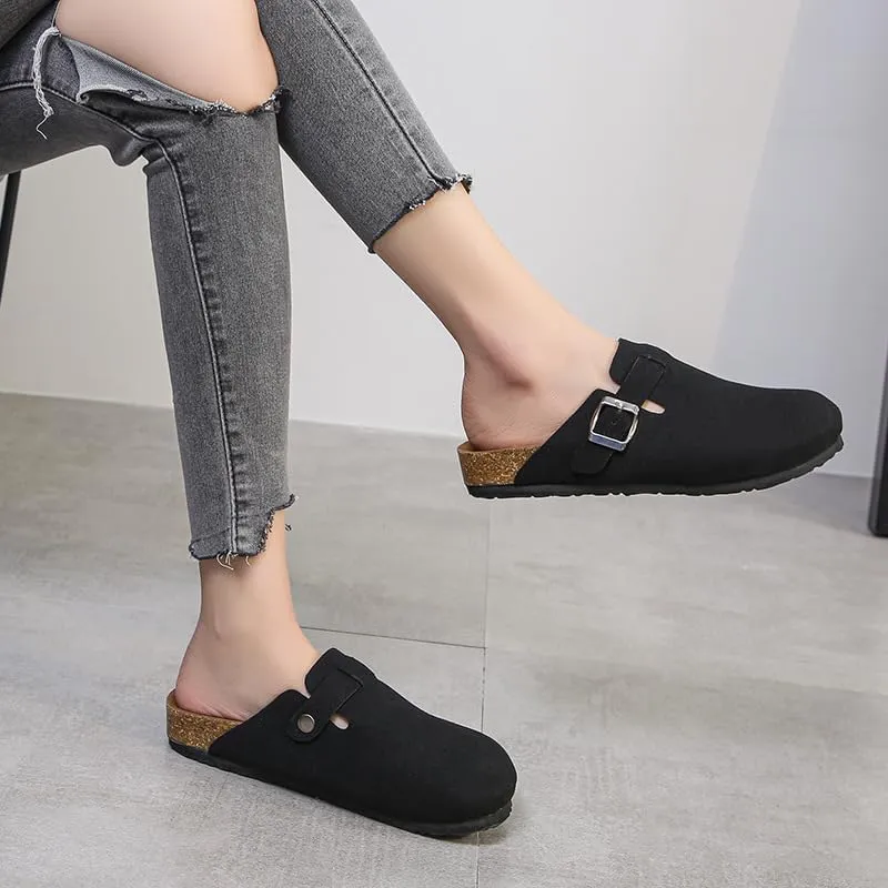 Women's Suede Shoe Covers, Comfortable Home Shoes, Mule Shoes
