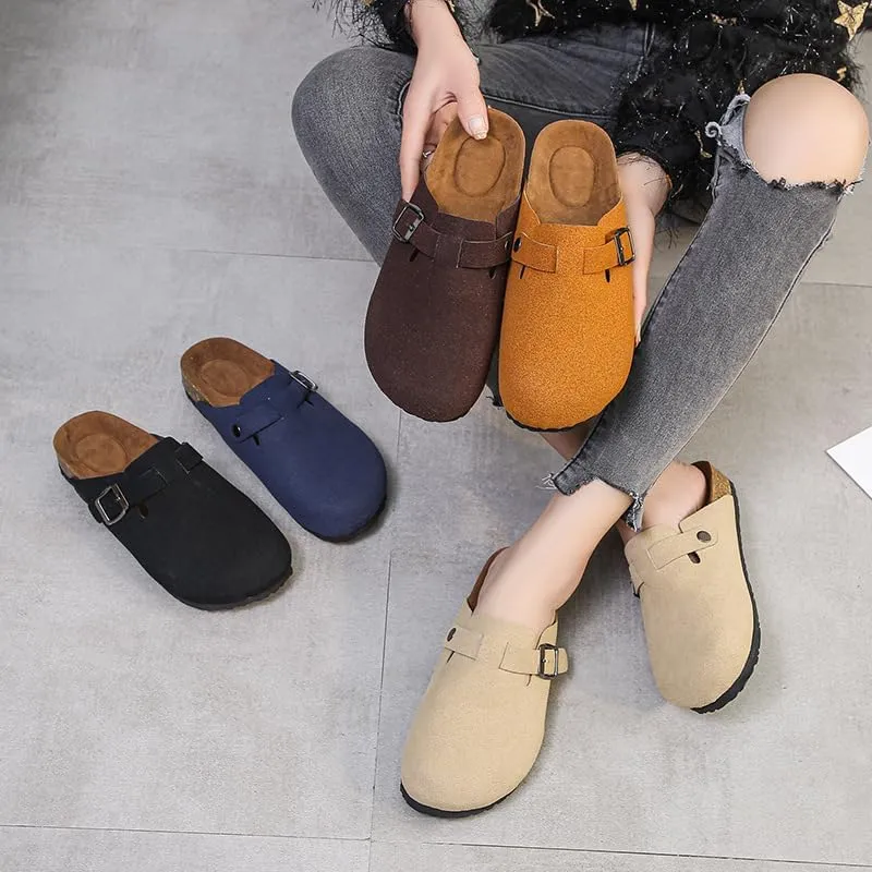 Women's Suede Shoe Covers, Comfortable Home Shoes, Mule Shoes